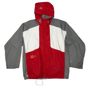 Foursquare TECHFOUR 5000 Snowboard Jacket Vintage Men’s Large Red Grey White